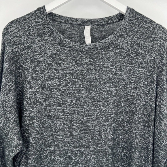 Athleta Mindful Pullover Sweatshirt Crew Neck Oversized Charcoal Gray Women’s L - Picture 4 of 10